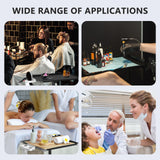 Salon Tray Cart on Wheels with Stand Rack Tray, Premium Iron Alloy Tattoo Tray Height Adjustable Salon Service Tray with 360 Degree Mute Universal Tricycle for Tattoo Work, SPA and Dental Tray ZHOOGE