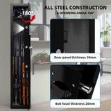 Emasme Gun Safe,Gun Safes & Cabinets Heavy-Duty Gun Safe for Home Rifle Pistols and Shotguns, Gun Cabinet Lock with Adjustable Rack, Pockets and Removable Shelf and Gun Rack Emasme