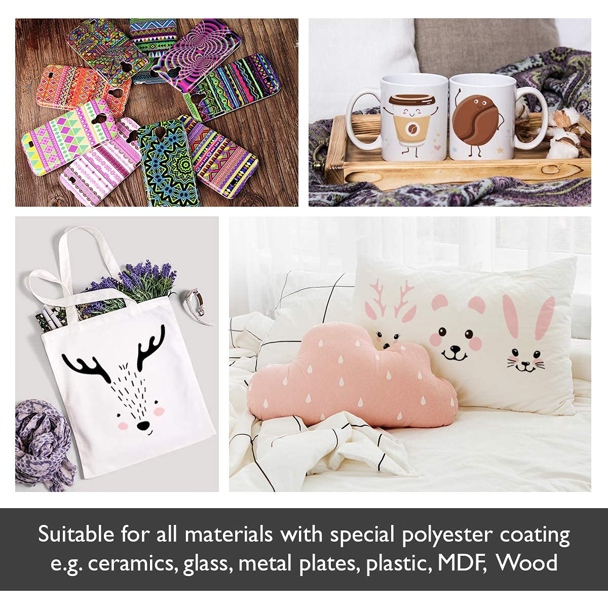 S-RACE Sublimation Paper 8.5 x 11 inch, 100 Sheets - For Printers With Sublimation Inks, e.g. compatible with Epson, Sawgrass, Ricoh etc. - Fast Drying, Smear-Proof, Vibrant Colors S-RACE