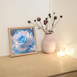 Rose Diamond Art Kits for Adults,Crystal Flower DIY Diamond Painting Kits for Adult Beginners,Full Drill Round Gem Painting Art Craft for Home Wall Decor 14x14 Inch. MBNTJHT