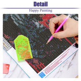 Helloween Crow Diamond Painting Kits for Adults, 5D Skull with Blood Horror Diamond Art Kits for Beginners, DIY Full Drill Diamond Kits Gem Arts Crafts for Home Wall Decor 12 x 16 Inch Mrnsiet
