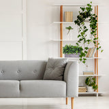 Artificial Eucalyptus Plant in Rustic Rectangular Wooden Planter Box Faux Potted Herb Plant Greenery Arrangement for Farmhouse Indoor Wedding Table Centerpiece Mantel Shelf Kitchen Decor Winlyn