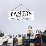 1 KINGO Rustic Pantry Signs Wall Decor: Farmhouse Kitchen Wall Art 6" x 14.5" Canvas Print Decorative Plaque Wall Hanging Open 24/7 Sign for Pantry Dining Room Home Decor 1 KINGO