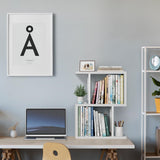 IGERI Small Desktop Bookshelf for Top of Desk Shelf - Mini White Table Bookcase 3-Tier Shelves Storage Book Organizer Hutch for Dorm Office College IGERI