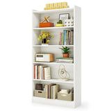 Tribesigns 72-inch Modern 6-Tier White Bookcase with Storage Shelves Tribesigns