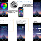 High Glossy LED Black TV Stand for 55/60/65 inch TV,Modern LED Entertainment Center with Adjustable Storage Shelves,Game Console Entertainment Center,TV Table Media Furniture (47inch, Black) Vinctik 6&Fox