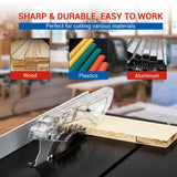 GarveeTech Table Saw for Jobsite, 8-Inch 6.7-Amp Copper Motor, Cutting Speed Up to 3576RPM, 24T Blade,Compact Portable Table Saw Kit With Sliding Miter Gauge, for Diy Woodworking, Orange GarveeTech