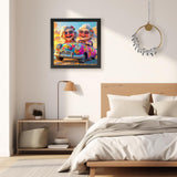 TOSTOG Grandmas Diamond Art Kits for Adults, Funny Grandma Drivers Diamond Paintings for Adults, Full Drill Diamond Art Kits, 5D Diamond Paintings Kit Gem Painting Wall Decor and Gift 12 * 12 Inch. TOSTOG