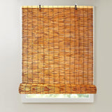 Bamboo Blinds for Patio Sunshades Reed Shade 24 30 34 36 38 40 42 48 56 60 66 Inch Wide Cordless Roman Shades Roller Shades Windows Reed Curtains Anti-UV Bamboo Shades (26.8x17.7x9in : 52" W x 48" H CSXCQM