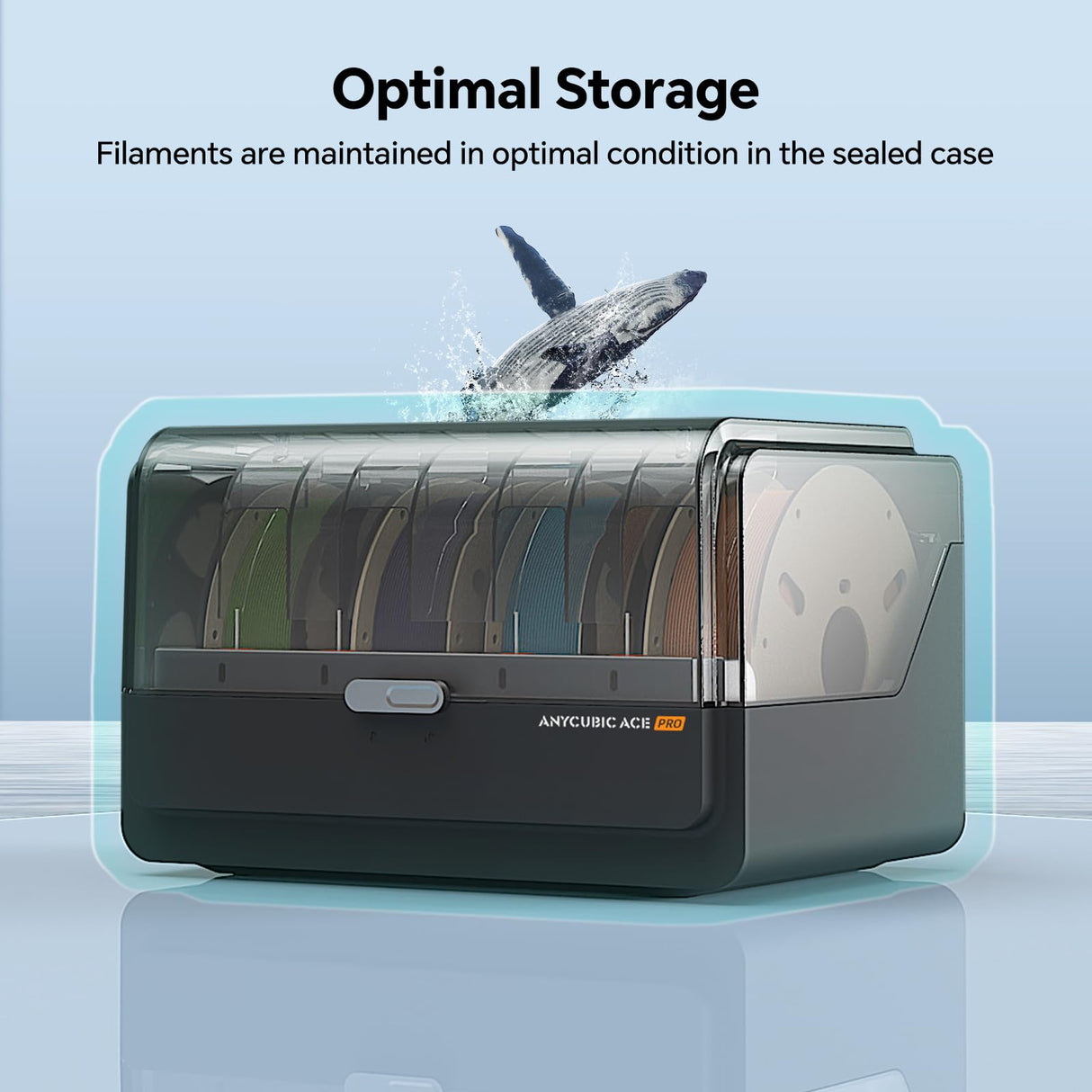 Anycubic ACE Pro for Anycubic Kobra S1 3D Printer, Nozzle Clog Detection, Automatic Filament Backup, Filament Humidity Preset, Drying While 3D Printing, Dual PTC Heating and 360℃ Hot Air System ANYCUBIC