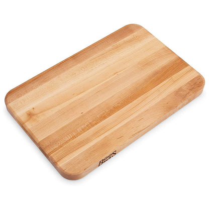 John Boos Boos Block Chop-N-Slice Series Reversible Wood Cutting Board with Integrated Finger Grips, 1.25-Inch Thickness, 18" x 12" x 1 1/4", Maple