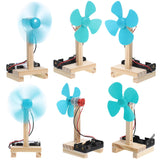 TOYANDONA DIY Electric Fan Kit - 6PCS STEM Science Experiment & Craft Project, Build Your Own Fan Toy, Educational Physics and Engineering Kit TOYANDONA