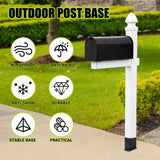 XZWMY 4x4 Post Base 6 Pcs, Post Brackets (Inner Size 3.6"x3.6"), Black Powder-Coated Heavy Duty Solid Steel Deck Post Anchor for Outdoor Support Deck,Fence,Porch,Railing,Mailbox,Pergola… XZWMY