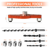 Swozzto Dowel Jig Kit for Floating Shelf Bracket(& 1/2" x 11.8" Drill Bit), Self-centering Scriber(& 1/4", 5/16", 3/8" Drill Bit),Drill Guide for Hidden Shelf Brackets & Mantels,Centering Hole Drill Swozzto