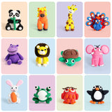 Air Dry Clay Kit for Kids, 12 Animals Modeling Clay with Tutorial Cards & Video, 8 Sculpting Tools, Ultra Light, Safe & Non-Toxic, DIY Art and Crafts Gifts for Boys Girls Helsort