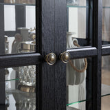 LuxyHoom Lighted Display Curio Cabinet Elegant China Cabinet Featuring 6 Shelves and 69 Inch Height for Premium Home Decor Storage Solutions(Black) LuxyHoom