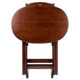 Winsome Nathan 5-PC Set Cappuccino Snack Table 23.7x15.83x25.51 Winsome