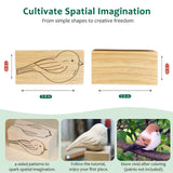 Msamiagfn Wood Carving Kit for Beginners, Essential Wood Whittling Kit for Beginners, Knife Tools Accessories, Balsawood and Basswood Blocks, Bird Carving Video Tutorial, DIY Kits for Adults Hobbies msamiagfn