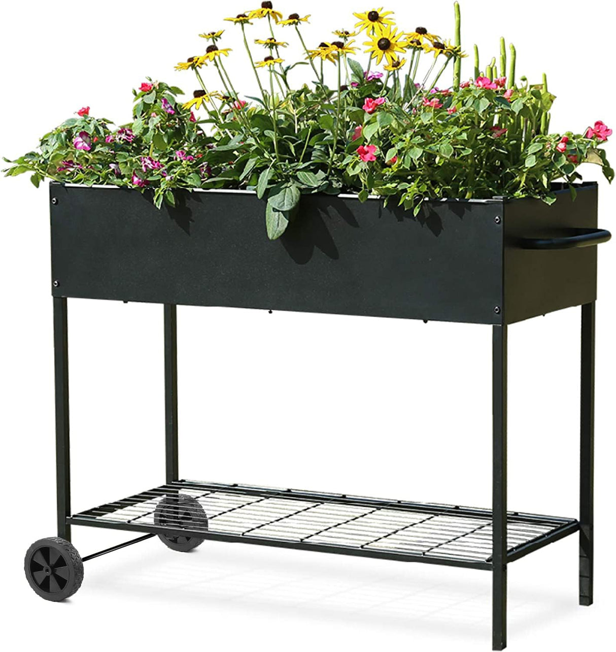 MIXC Metal Raised Garden Bed Outdoors with Legs, Elevated Planter Boxes Raised for Gardening, Large Planter Box for Vegetable Flower Herb MIXC