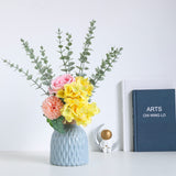 Tiyard 18pcs Eucalyptus Stems Artificial Eucalyptus Leaves Stems Artificial Fake Flowers for Home Office Flowers Bouquet Centerpiece Wedding Decoration Christmas Decor 2024 Tiyard