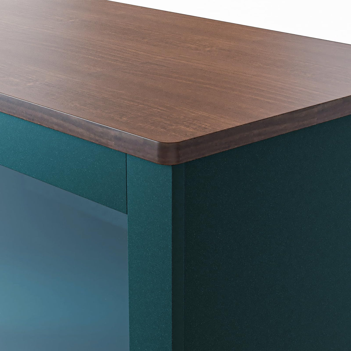 Vrullu Storage Cabinet, Green Free Standing Buffet Cabinet, Accent Kitchen Cabinet with Tempered Glass Doors, Wood Display Cabinet with Adjustable Shelf, Curio Cabinet for Living Room, Hallway Vrullu