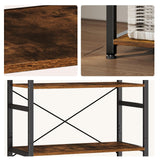 NEFROM Book Shelf, Adjustable 4-Tier Tall Bookshelf, Wooden Bookcase Shelves for Bedroom, Living Room, Display Shelf for Home, Office, Kitchen, Standing Shelving Unit Storage Organizer BC-BR-4 NEFROM