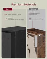 VASAGLE Custos Collection - Bookshelf, 3-Tier Bookcase, Book Shelf, Open Storage Shelf, 9.4 x 7.9 x 37.3 Inches, for Living Room, Home Office, Dining Room, Ebony Black ULBC523B01 VASAGLE