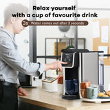 Mecity Coffee Maker 3 in 1 Single Serve Coffee Machine, Compatible with K cup Capsules, Instant Coffee Pot, Tea maker, 6,8,10 Oz Cup, Removable 50 Oz Water Reservoir, 120V 1150W Mecity