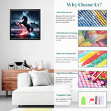 Lophomie Diamond Art Kits for Adults, 5D DIY Horse Diamond Painting Kits for Adults Beginners, Diamond Dots Kits Gem Arts Crafts for Home Wall Decor 14x14 Inch Lophomie