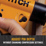BOSTITCH Pneumatic Pin Nailer Compressor and Hose Combo Kit, 23 Gallon (BTFP1KITPN) Bostitch