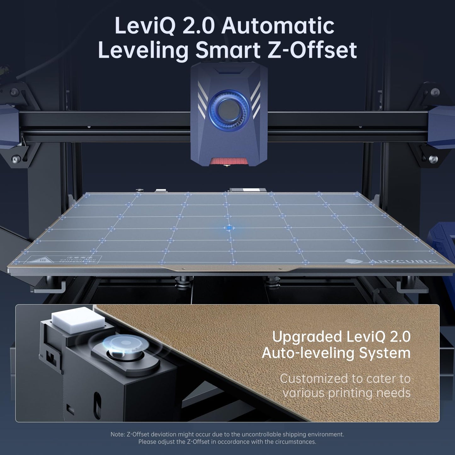 Anycubic 3D Printer Kobra 2 Plus, 500mm/s High-Speed Printing with Dual Z-Axis New Structure Anycubic APP Intelligent Control Large 3D Printer Upgraded Auto Leveling, Printing Size 320 * 320  - WoodArtSupply