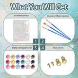 Yunruily Paint by Numbers Adults Bookshop-Paint by Numbers Kits for Adults,Paint by Numbers for Adult Canvas for Gifts Home Wall Decor(16x20inch) Yunruily