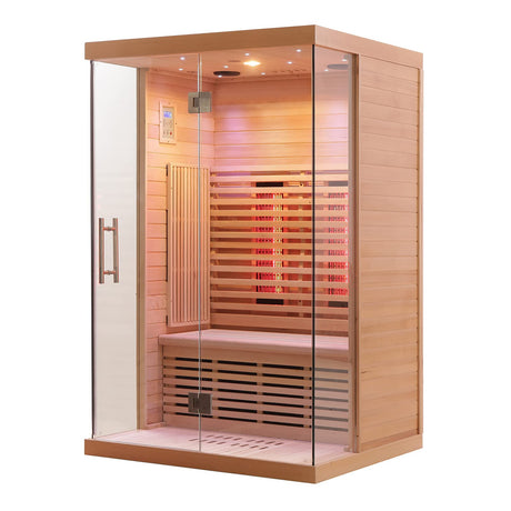 iDOTODO 3Pcs Full Far Infrared Carbon Fiber Glass Red Light Heater Tube, Infrared Sauna Heater Tube Sauna Accessories, 110V Heater, Infrared Suana Heating Tube for Wooden Indoor/Outdoor Sauna (110V) iDOTODO
