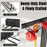 Garage Garden Tool Organizer Wall Mount, Heavy Duty Garage Tool Storage Rack 32 Inches, Max Load 220lb - Shovel, Rake, Folding Chair, Weed Eater Storage Wallavant