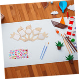 Didiseaon 12-Piece Unfinished Wooden Mirror Craft Set for Kids DIY Princess Hand Mirrors for Girls Birthday Parties and Craft Activities Safe Unbreakable for Toddler Decor Didiseaon