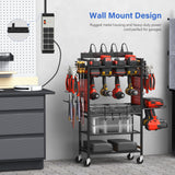 CCCEI Heavy Duty Power Strip Surge Protector 20 AMP, 8 Outlets 12 Gauge Industrial Shop Garage Metal Multiple Outlets, 6 FT Extension Cord 5-15P Adapter High Amp 6-20R T-Slot 20a for Appliance CCCEI