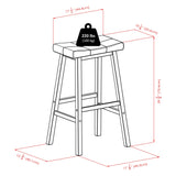 Winsome Mona Stool, 29", Antique Walnut Winsome