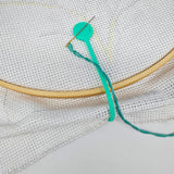 4 pcs Magnetic Needle Minders Silicone Fabric Clips, Macron Color Magnetic Needle Keeper Needle Nanny for Cross Stitch Embroidery Needlework Accessories Cross-Stitch Gift WoodArtSupply