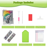 Genius maker Elephant Diamond Painting Kits for Adults, 5D Animal Diamond Art Kits for Beginners DIY Full Drill Diamonds Painting Pictures, Diamond Gem Art Painting DIY Crafts Kit Decor 12x16inch Genius maker