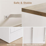 Buffet Cabinet with Storage, 55" Large Sideboard Storage Cabinet with Drawer, 4 Doors and Shelves, Modern Farmhouse Coffee Bar Table Kitchen Island Credenza for Kitchen, Entryway, Dining, Living Room Vividwood