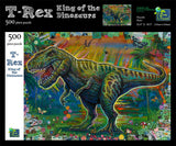 Easy Planet T-Rex, King of The Dinosaurs 500 Piece Jigsaw Puzzle 17" x 22" Finished Size – Dinosaur Theme Jigsaw Puzzles for Adults and Kids Easy Planet