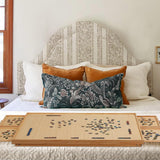 2000 Piece Portable Puzzle Table with Folding Legs, 41.3"X27.5" Wooden Jigsaw Puzzle Board with 4 Drawers & Cover, Family Multifunctional Folding Table for Adults and Kids TEAKMAMA