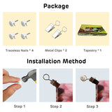 Loccor 5x4ft Blue Yellow Shiplap Wood Tapestry Wall Hanging Soft Fabric Backdrop Farmhouse Abstract Large Wall Art for Bedroom Living Room College Dorm Photography Photo Booth Home Decoration Loccor