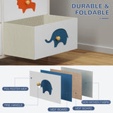 FRAPOW Kids Dresser for Bedroom, Baby Dresser with 6 Fabric Drawers Tall Storage Organizer for Toddler Child with Wood Top Metal Frame for Living Room, Nursery, Closet, Apartment FRAPOW