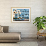 5D Diamond Art Kits for Adults,Inspirational Daisy Diamond Painting Kits for Beginners, Round Full Drill Gem Adults Paint by Diamonds DIY Crafts Home Wall Decor 12x16IN DIYDECORFUN