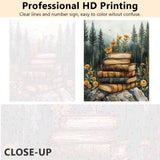 TUMOVO Paint by Numbers Kit for Adults - Forest Landscape Adults' Paint-by-Number Kits on Canvas Without Frame, Books with Flowers DIY Acrylic Painting for Home Wall Decor (16x20 Inch) TUMOVO