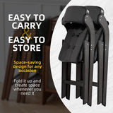 Asnefeli Wood Folding Chairs Set of 2, Stackable Wooden Foldable Chair with Padded Seats, Folding Extra Chair with Cushion for Guests Kitchen Office Wedding Party Picnic Chair (Walnut Green) Asnefeli