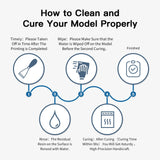 NOVA3D Water Washable 3D Printer Resin, High Toughness 3D Printing Photopolymer Resin, High Precision 405nm UV Fast Curing 3D Resin for LCD/DLP/SLA Resin 3D Printers, Low Odor(Gray, 1kg) NOVA3D