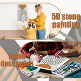 Trandraft 6 Pcs Diamond Art Paintings Kits 12 x 16 Inch Boho Diamond Art Accessories for Adults Gem 5d DIY Crafts Aesthetic Wall Decor for Home Trandraft