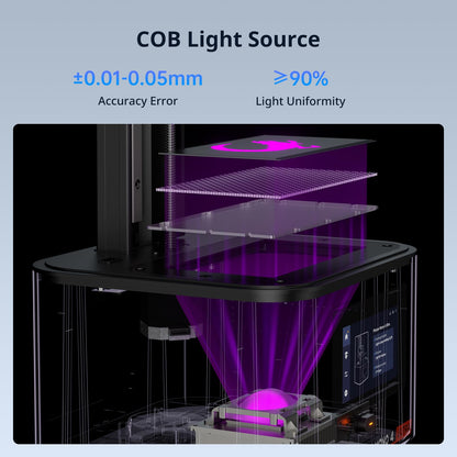 ANYCUBIC Photon Mono 4 Ultra 10K Resin 3D Printer, 7'' HD Mono Screen and COB Light Source, 120mm/h Fast Printing, Intelligent Detection, 6.04''x3.42''x 6.49'' Printing Size - WoodArtSupply